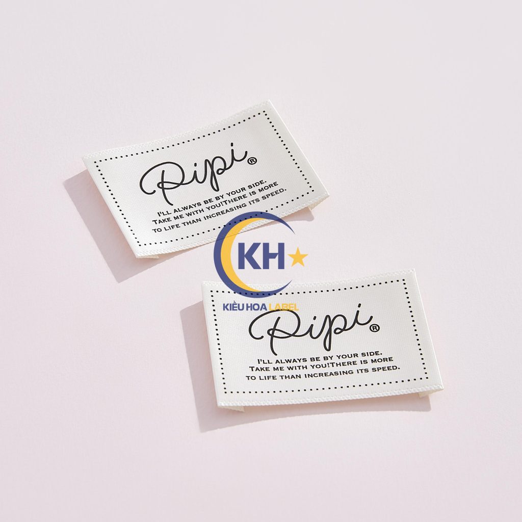 nhãn in satin bóng, mịn tại kiều hoa label